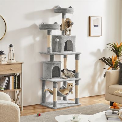Arbre à Chat Multiniveau Griffoir Pour Chat Avec 2 Perchoirs 2 Grottes