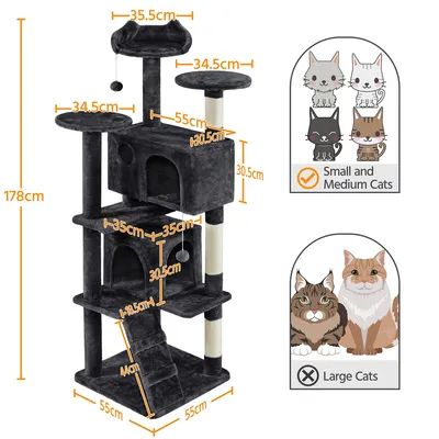 Yaheetech Grand Arbre à Chat Yaheetech Grand Arbre à Chat