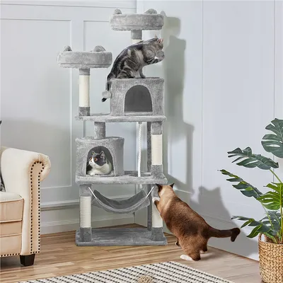 Kratzbaum 158cm hoch Katzenbaum Stabil Kletterbaum Katzenkratzbaum