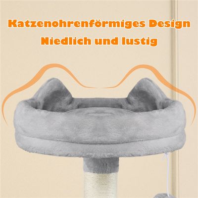 Kratzbaum 158cm hoch Katzenbaum Stabil Kletterbaum Katzenkratzbaum