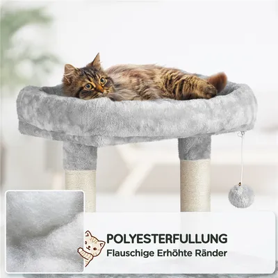 Stabiler Kratzbaum Katzenbaum 159 cm hoch, mit Katzenhöhlen & Plattformen Stabiler Kratzbaum Katzenbaum 159 cm hoch, mit Katzenhöhlen & Plattformen
