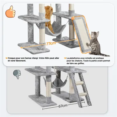 Yaheetech Arbre à Chat Design Yaheetech Arbre à Chat Design