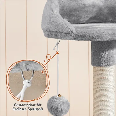Kratzbaum XXL 194 cm deckenhoch stabiler Kletterbaum für Katzen Kratzbaum XXL 194 cm deckenhoch stabiler Kletterbaum für Katzen