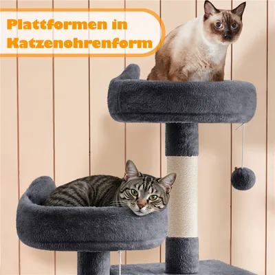 Kratzbaum groß Stabil Katzenbaum Katzenkratzbaum Plüsch 179 cm