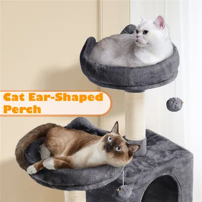 Arbre à Chat Tour à Griffer Multi-niveaux Tour Pour Chat Hauteur 158 Cm