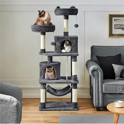 Kratzbaum 158cm hoch Katzenbaum Stabil Kletterbaum Katzenkratzbaum