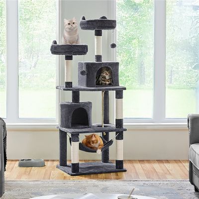 Arbre à Chat Tour à Griffer Multi-niveaux Tour Pour Chat Hauteur 158 Cm