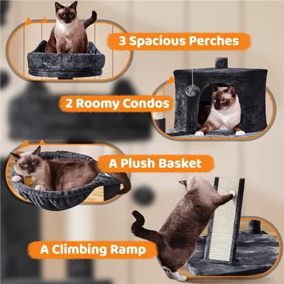 Yaheetech Arbre à chat Confort Agréable