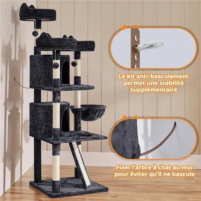 Yaheetech Arbre à chat Confort Agréable