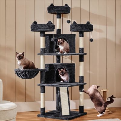 Arbre à Chat Geant 174 Cm Avec Griffoir Arbre à Chat Design Arbre à Gratter