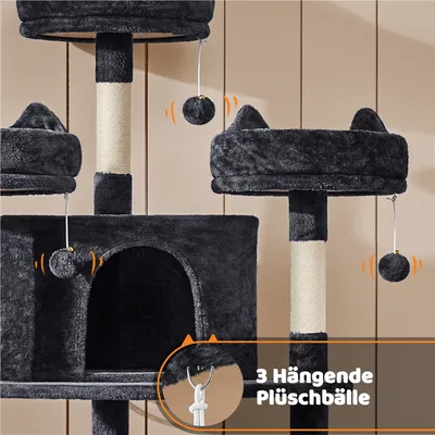 Kratzbaum XXL 174 cm deckenhoch Katzenkratzbaum stabiler Katzenbaum