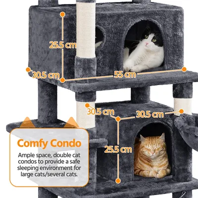 Yaheetech Arbre à Chat Robuste en Bois