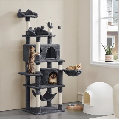 Yaheetech Arbre à Chat Robuste en Bois