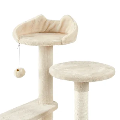 Yaheetech Grand Arbre à Chat Beige
