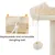 Yaheetech Grand Arbre à Chat Beige