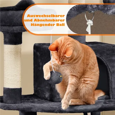 Kratzbaum 158cm hoch Katzenbaum Stabil Kletterbaum Katzenkratzbaum
