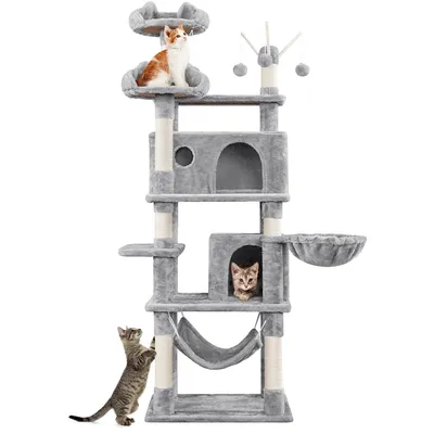 Yaheetech Arbre à Chat Robuste en Bois Yaheetech Arbre à Chat Robuste en Bois