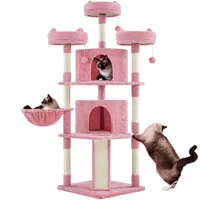 Arbre à Chat XXL Maison Pour Chat Avec Poteaux En Sisal Niches Perchoirs