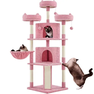 Yaheetech Arbre à chat Confort Agréable