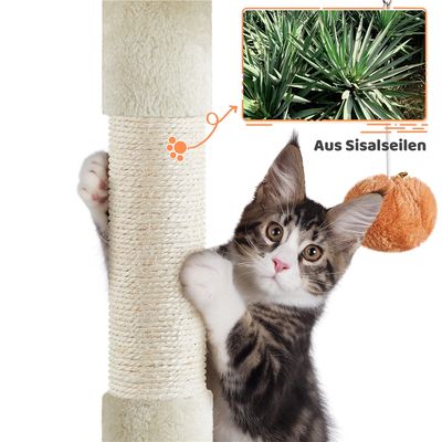Kratzbaum Pfotenform Katzenbaum mit Katzenhöhlen Katzenkratzbaum