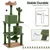 Yaheetech Arbre à Chat Design Cactus