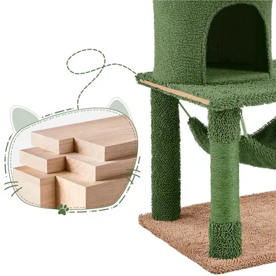 Yaheetech Arbre à Chat Design Cactus