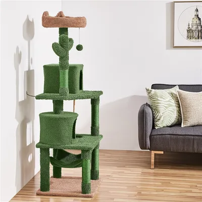 Yaheetech Arbre à Chat Design Cactus