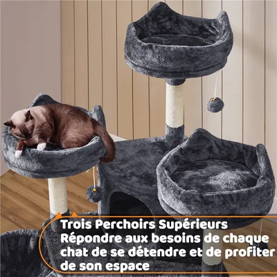Yaheetech Arbre à chat Confort Agréable