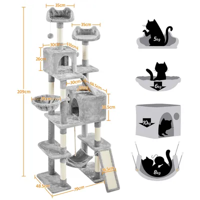 Yaheetech Arbre à Chat Élégant et Mignon