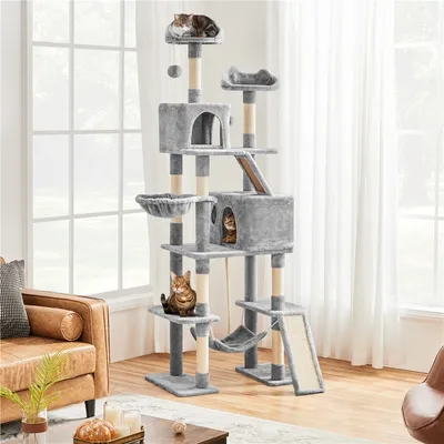 Katzenkratzbaum 209 cm deckenhoch, XXL groß Katzenbaum
