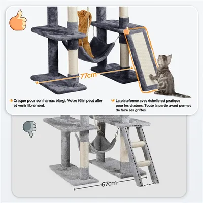 Yaheetech Arbre à Chat Design