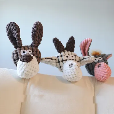 CoolPetGear Jouet à Mâcher en Peluche d'Âne pour Chien