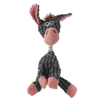 CoolPetGear Jouet à Mâcher en Peluche d'Âne pour Chien
