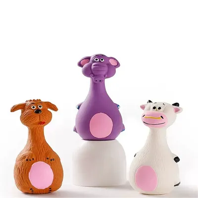 CoolPetGear Lot de 2 Jouets en Latex avec Couinement pour Chiens