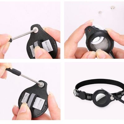 IntiMeg Collier réfléchissant et compatible Airtag pour chat