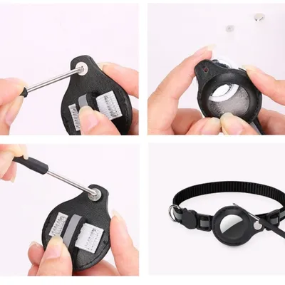 IntiMeg Collier réfléchissant et compatible Airtag pour chat