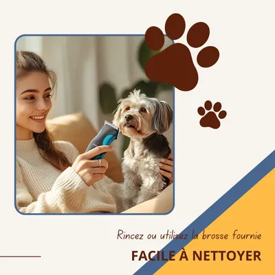 Oneisall DTJ-002 - Kit de toilettage pour chiens et chats - Rechargeable