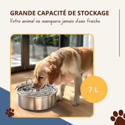 Oneisall Fontaine à eau PWF-002 - Distributeur d'eau 7 litres