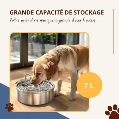 Oneisall Fontaine à eau PWF-002 - Distributeur d'eau 7 litres