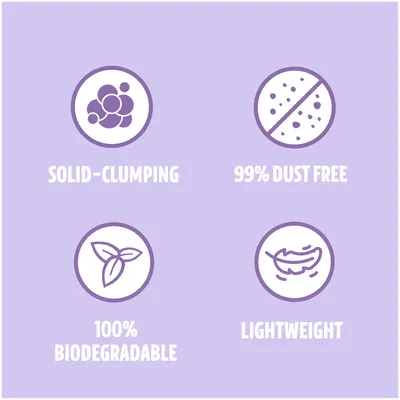 Easypets Clumping Wood Litière Bois Naturel Agglomérante 30L- Blocs Solides