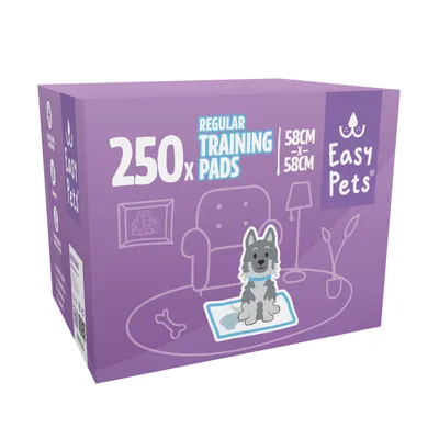 EasyPets Tapis éducateur – 250 pcs, chien & chiot, ultra absorbants