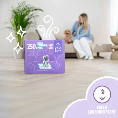 EasyPets Tapis éducateur – 250 pcs, chien & chiot, ultra absorbants