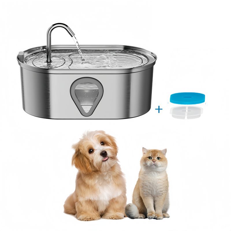 IntiMeg Fontaine à eau pour chats et chiens - 3.5 L