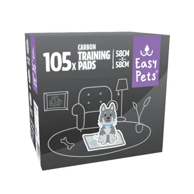 Easypets Tapis absorbants Pour Chiot Carbon 105 pièces Easypets Tapis absorbants Pour Chiot Carbon 105 pièces