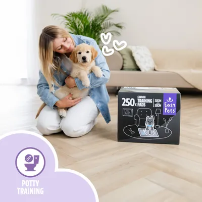 Easypets Tapis D'entraînement Puppy Carbon 250 pièces