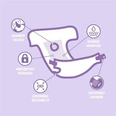 Easypets Couches pour Chiennes Teef 30 Pièces