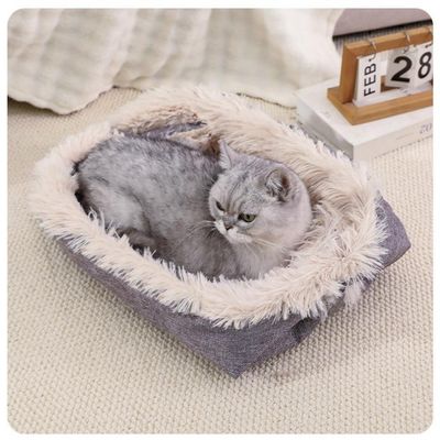 IntiMeg Cama y alfombra para gatos de doble uso