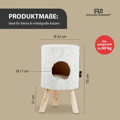 Rohrschneider Tierhöhle/Hocker aus Cord Rohrschneider Tierhöhle/Hocker aus Cord