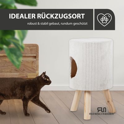 Rohrschneider Tierhöhle/Hocker aus Cord