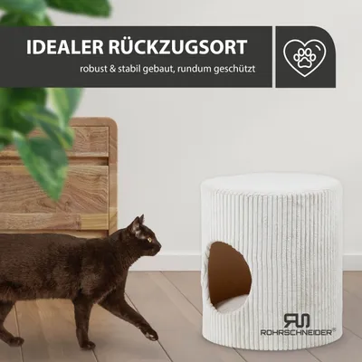 Rohrschneider Tierhöhle/Hocker aus Cord